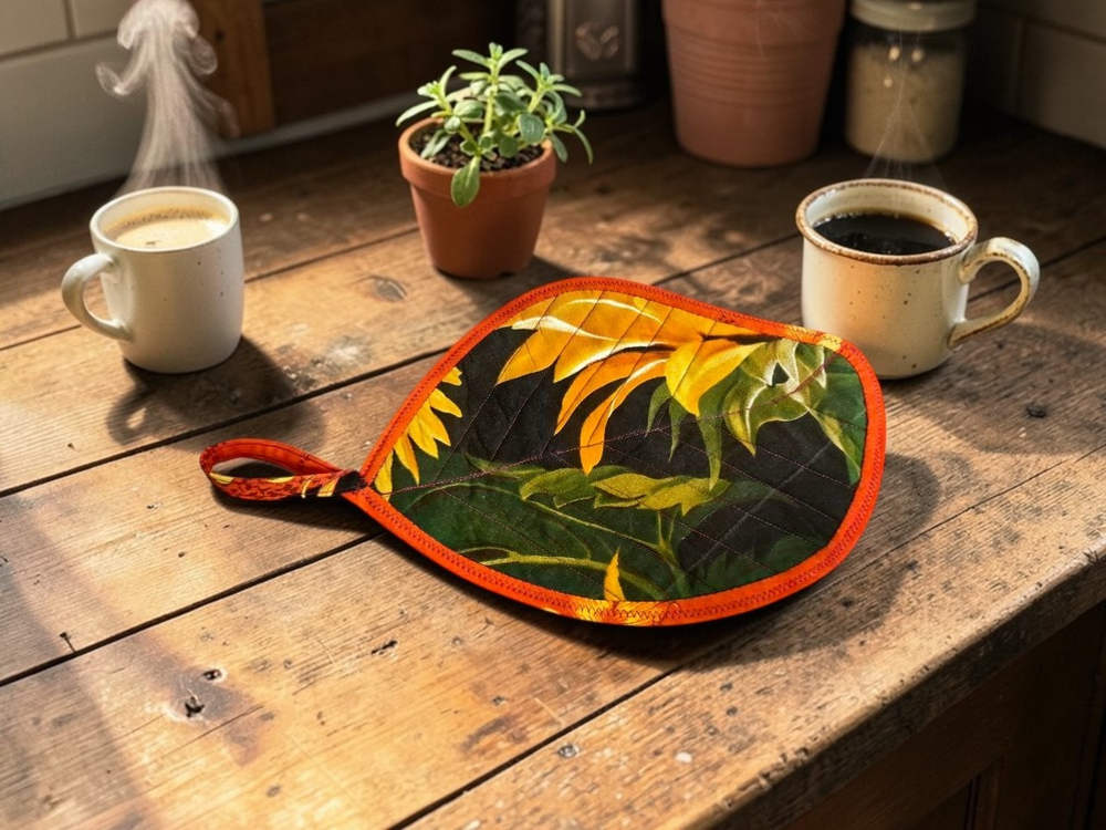 Прихватка-подставка Лист