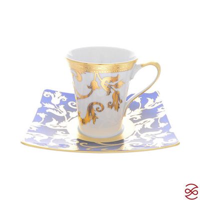 Falkenporzellan Tosca Blueshade Gold