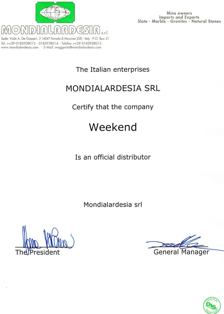 Комплект плит "Italian Slate Mondialardesia" 9 ф (25 мм, 3-pc) пул, с подложкой