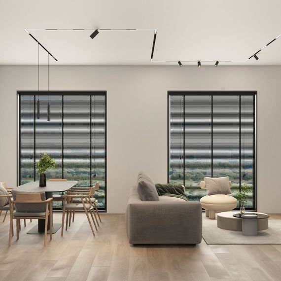 Трековый светодиодный светильник Denkirs Simple Linear DK8214-BK