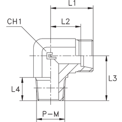 Штуцер FC90 DL22 NPT 3/4 (корпус)