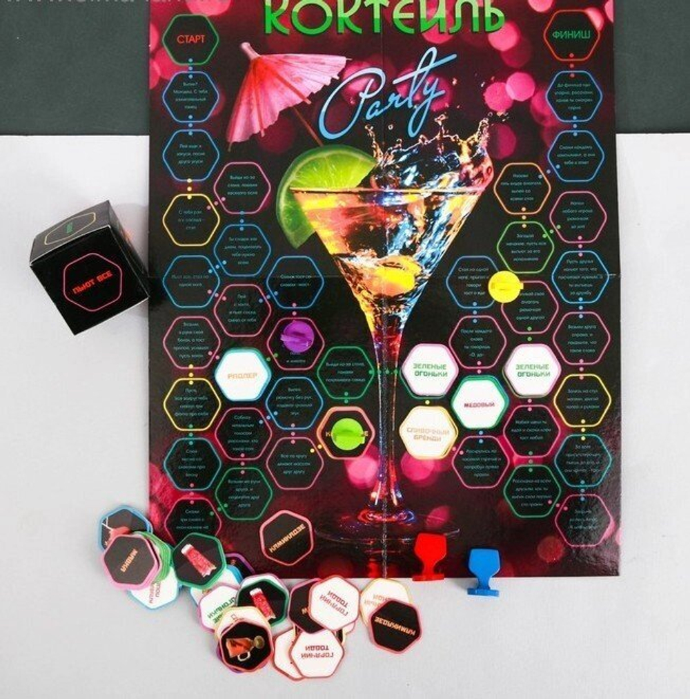 Игра алкогольная с фантами "Коктейль пати"
