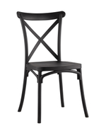 Стул Кроссбэк пластиковый черный