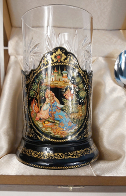 Чайный набор "Аленький цветочек" (Ручная роспись Палех)