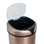 Ведро для мусора сенсорное, круглое, нерж, внутр ведро, Foodatlas JAH-9112, 12 л (золотой)