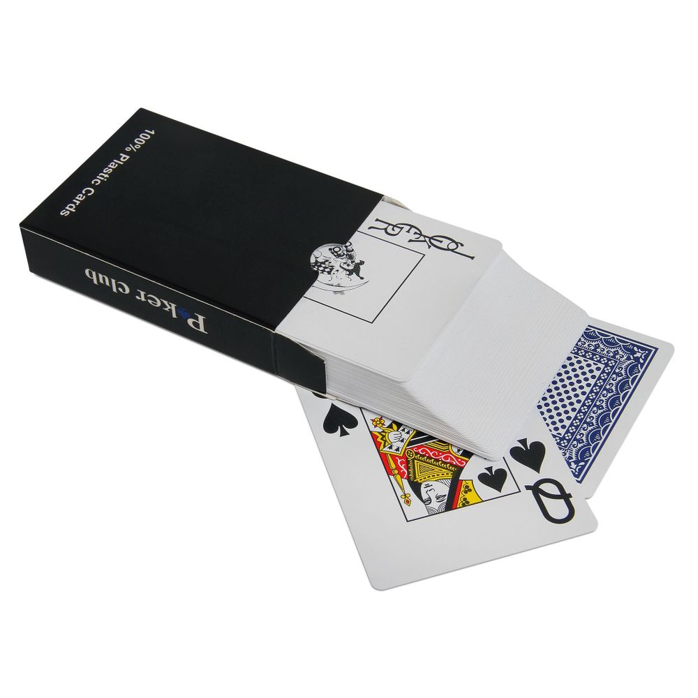 Карты игральные покерные Poker Club синяя рубашка