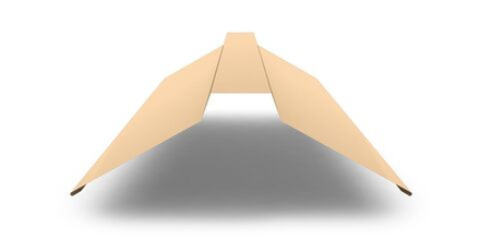 Планка конька плоского с покрытием Полиэстер 0,45мм, цвет RAL 1014 2м