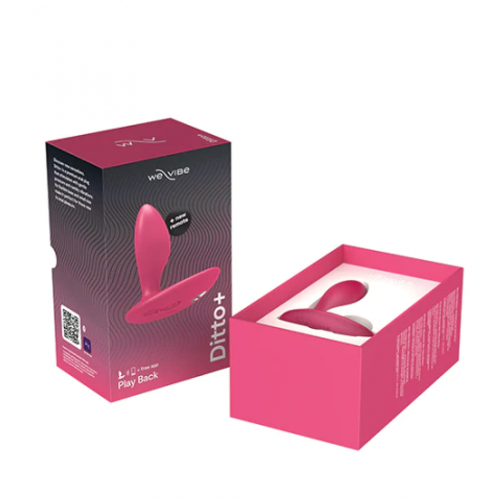 Анальная пробка для ношения We-Vibe Ditto+ Cosmic Pink