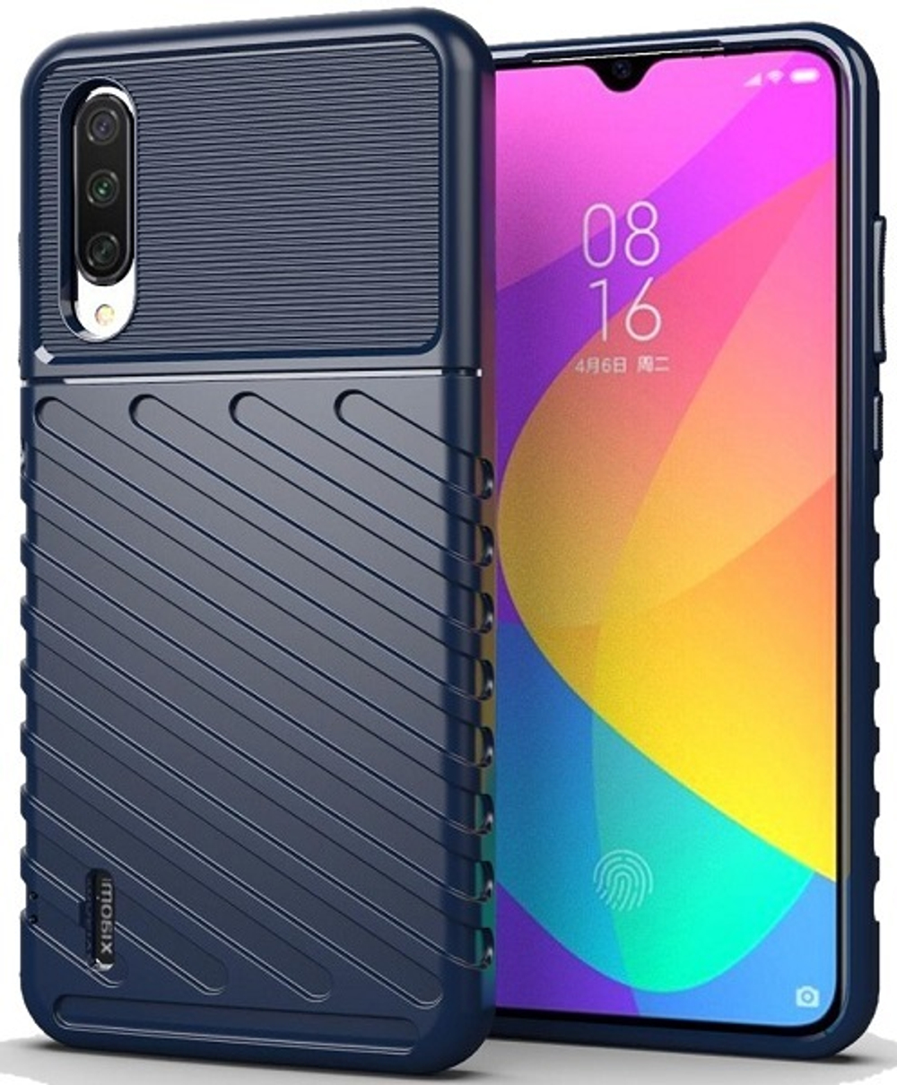 Чехол для Xiaomi Mi 9 Lite (A3 Lite, CC9) цвет Blue (синий), серия Onyx от Caseport