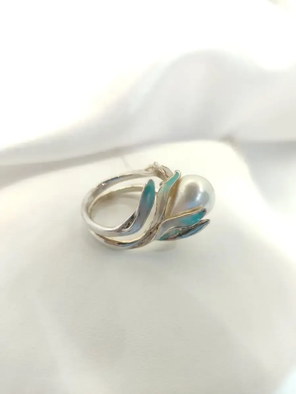 Серьги длинные жемчуг серебро 925