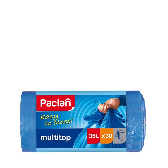 Paclan Мешки для мусора Multitop 50*64 см 35 л 30 шт