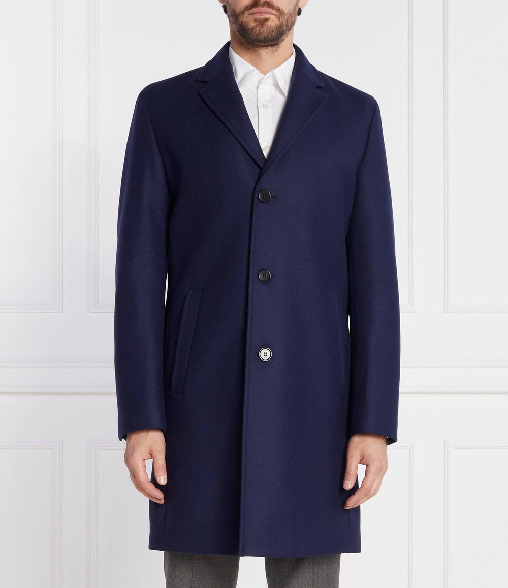 Хлопковое пальто malto HUGO - темно-синий(50501968)