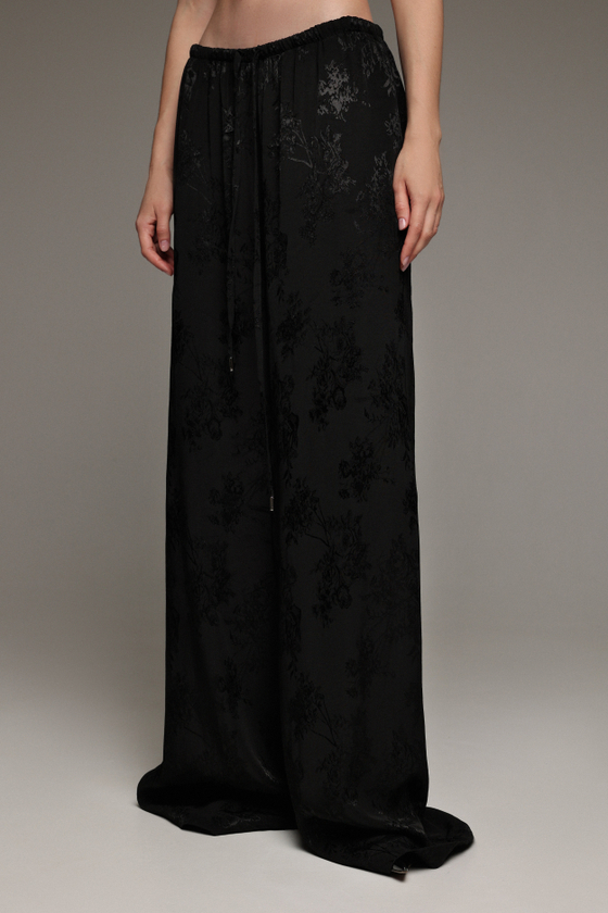 Брюки из жаккарда