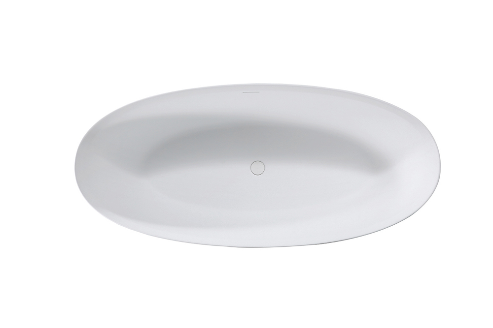 Ванна Solid Surface Vincea VBT-4S01MW, 1700*760*560, белый мат., слив-перелив в комплекте