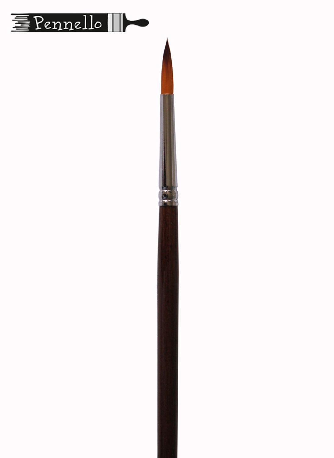 кисть Pennello DELUXE синтетика круглая №8 длинная ручка