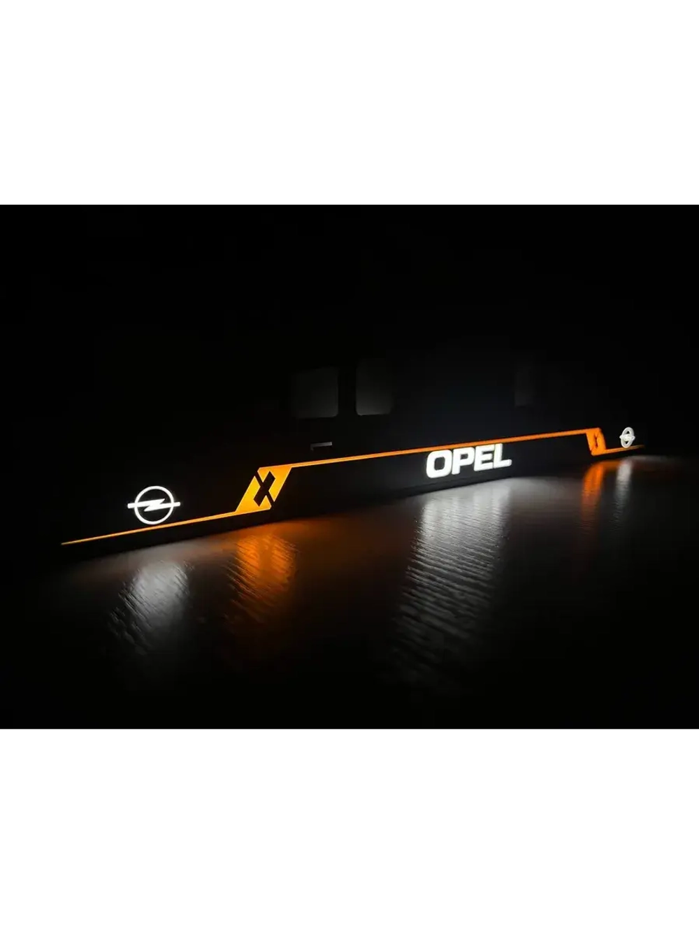 Рамка для номера с подсветкой. ORANGE LAIN Opel.