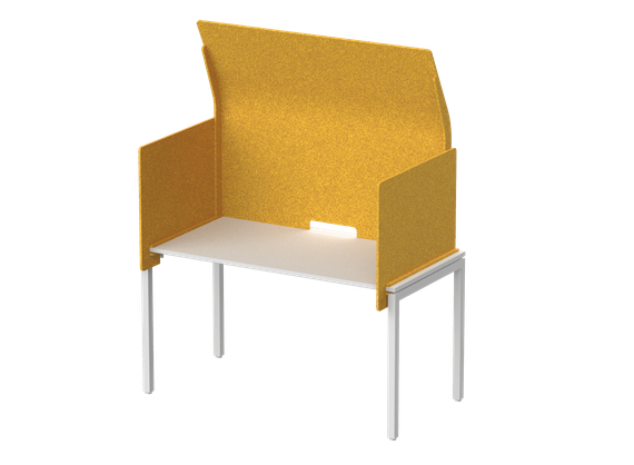 Кабина с высоким экраном-парусом 155х76х113