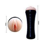 Мастурбатор-вагина в форме фонарика Baby Pussy (Цвет: телесный с черным)