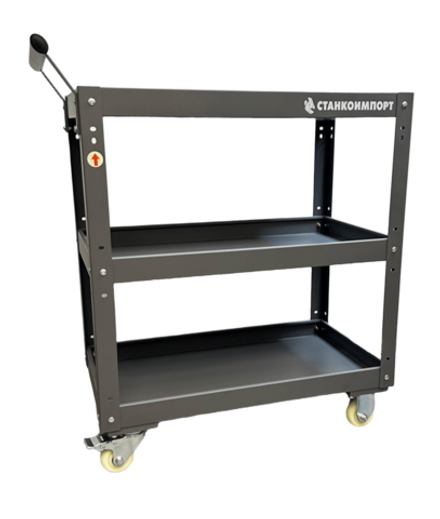 Тележка открытая на колесах 3 полки BSD133