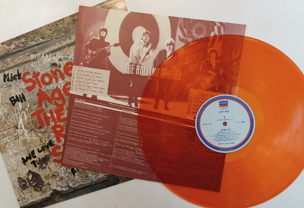 Винтажная виниловая пластинка The Rolling Stones Stone Age (Japan 1982) Orange vinyl