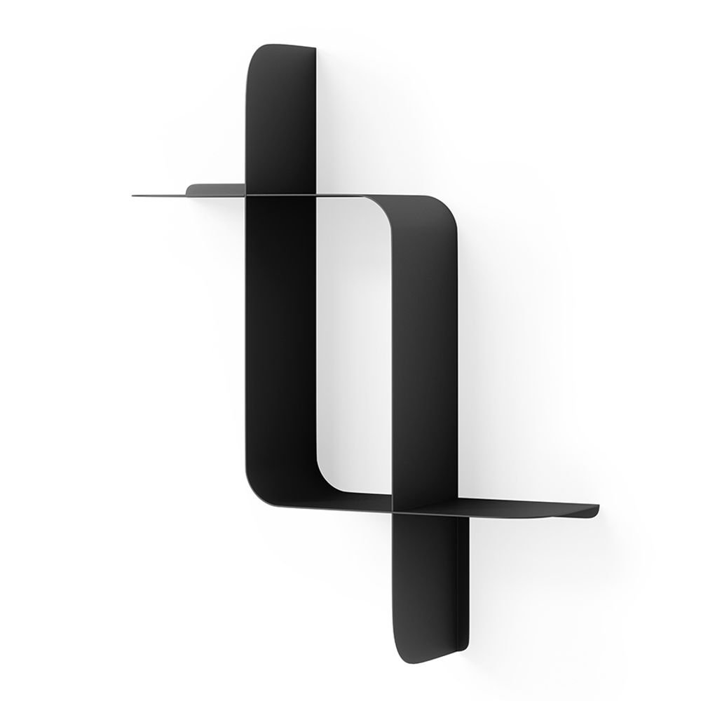 Набор металлических настенных полок Montage, 2 шт., черные