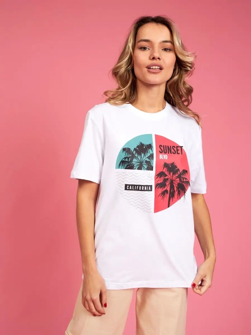 Футболка с принтом california надпись калифорния