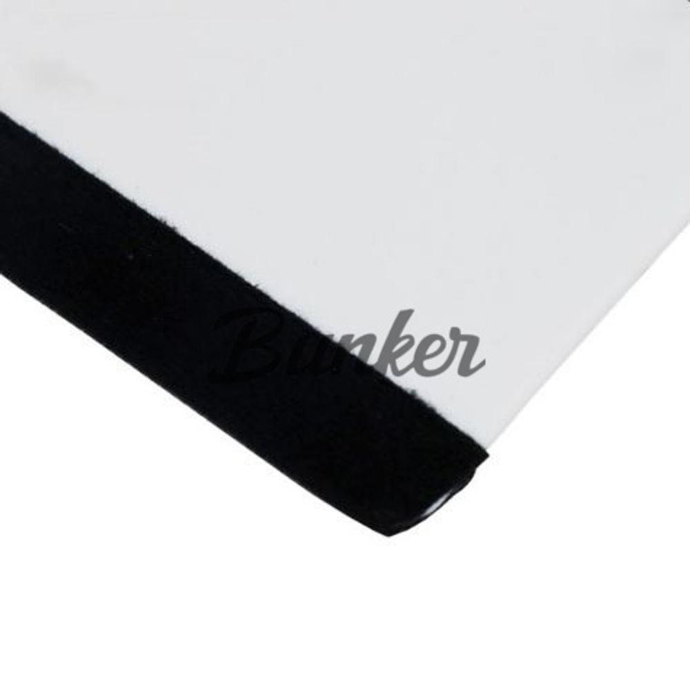 Ракель тефлон, белый, бархотка