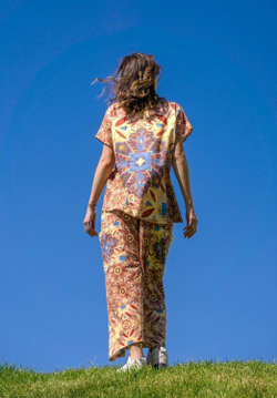 Комплект (футболка и брюки кюлоты) "Браунер", по мотивам живописи Виктора Браунера