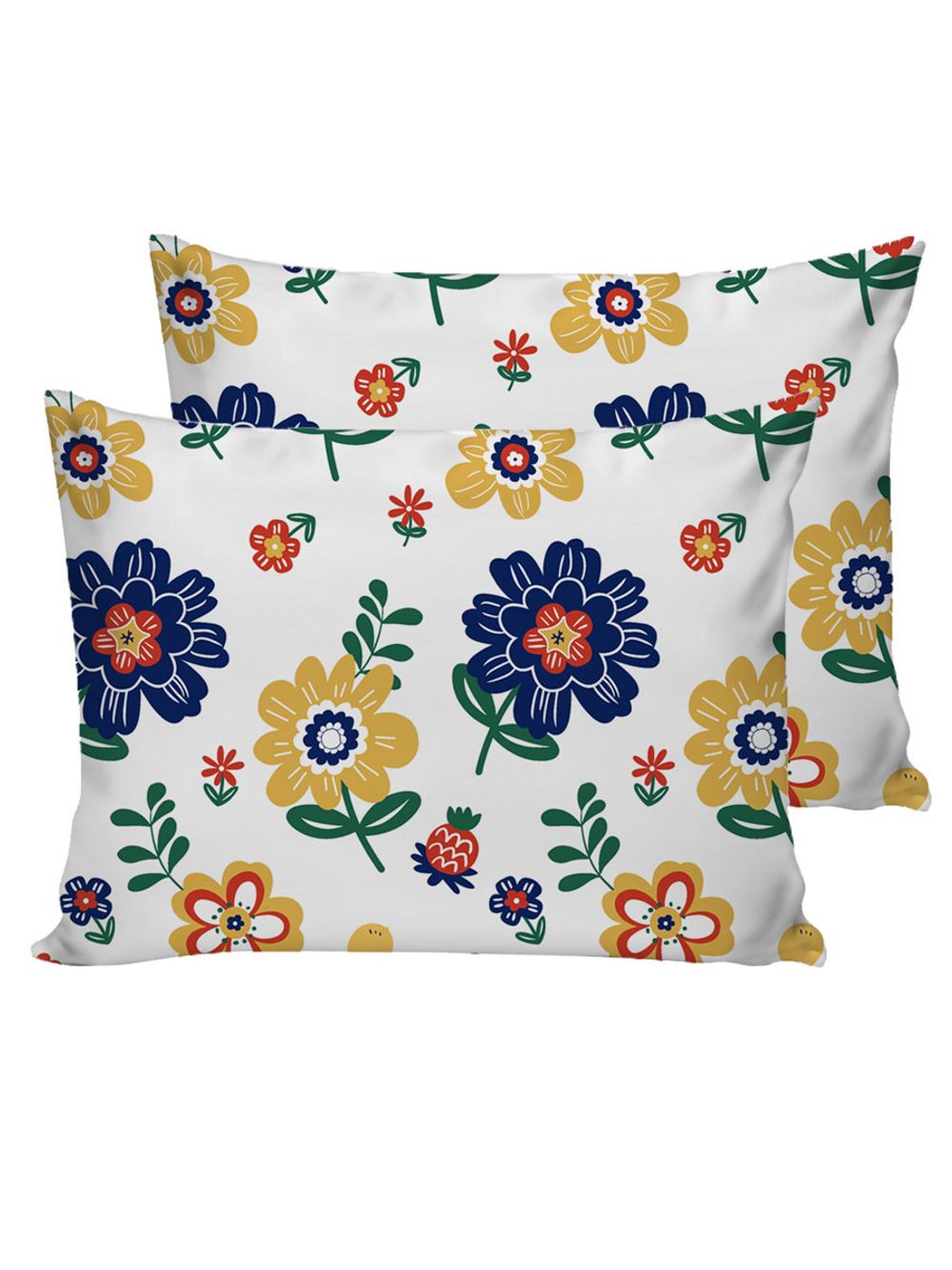 Постельное белье Полисатин Simple House "Цветы" евро Наволочка 50х70 см 2 шт Простынь 240x215 см Пододеяльник 200x215 см