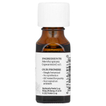 Aura Cacia, 100%-ное чистое эфирное масло, мята, жизненная сила, 0,5 унции (15 мл)