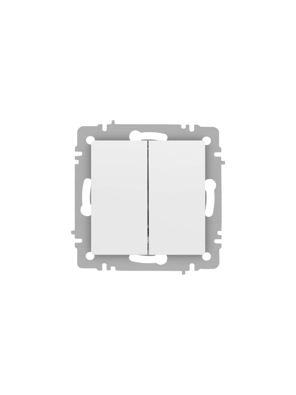 Выключатель 2-кл. СП Accent 6-104-01М 10А IP20 250В AL/CU бел. матов. Intro Б0063456