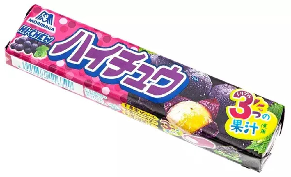 Жевательная конфета Hi-Chew "Сочный виноград" - Morinaga, Япония