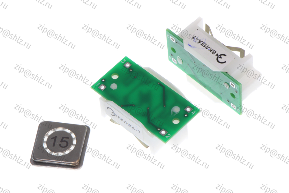 Кнопка (кнопочный модуль) ВКЛ13А-7 "15 этаж"