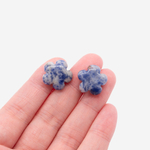 Цветок из содалита, 16мм