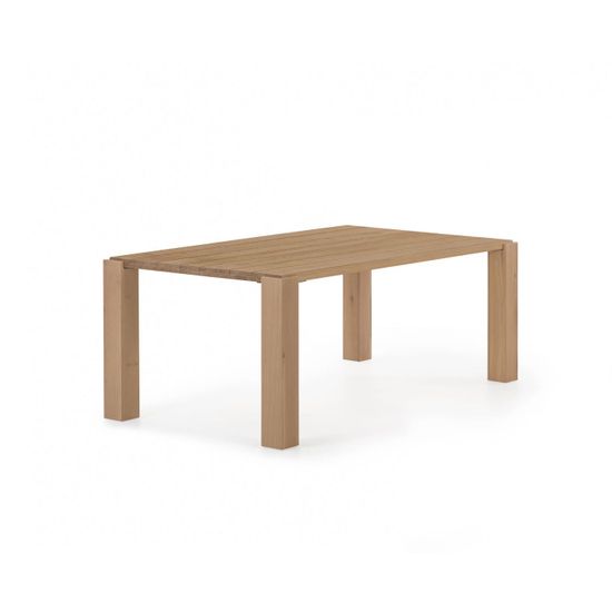 Стол Deyarina с дубовым шпоном и ножками из массива дуба 200 х 100 см