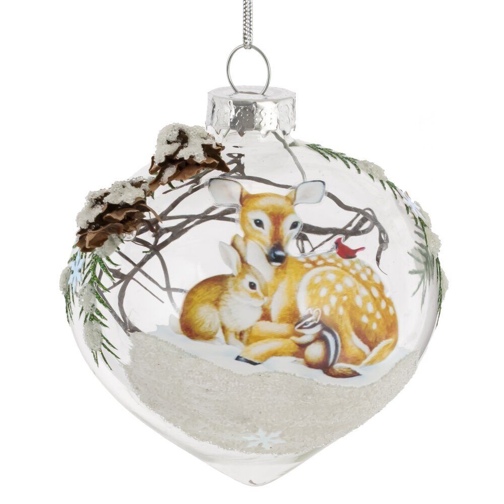 GAEM Украшение новогоднее "Шар" с декором, L7 W7 H8 см