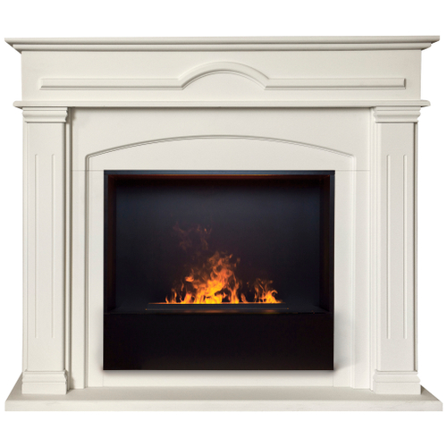 Каминокомплект Real Flame Mirra 26 WT с очагом 3D Cassette 630 Black Panel