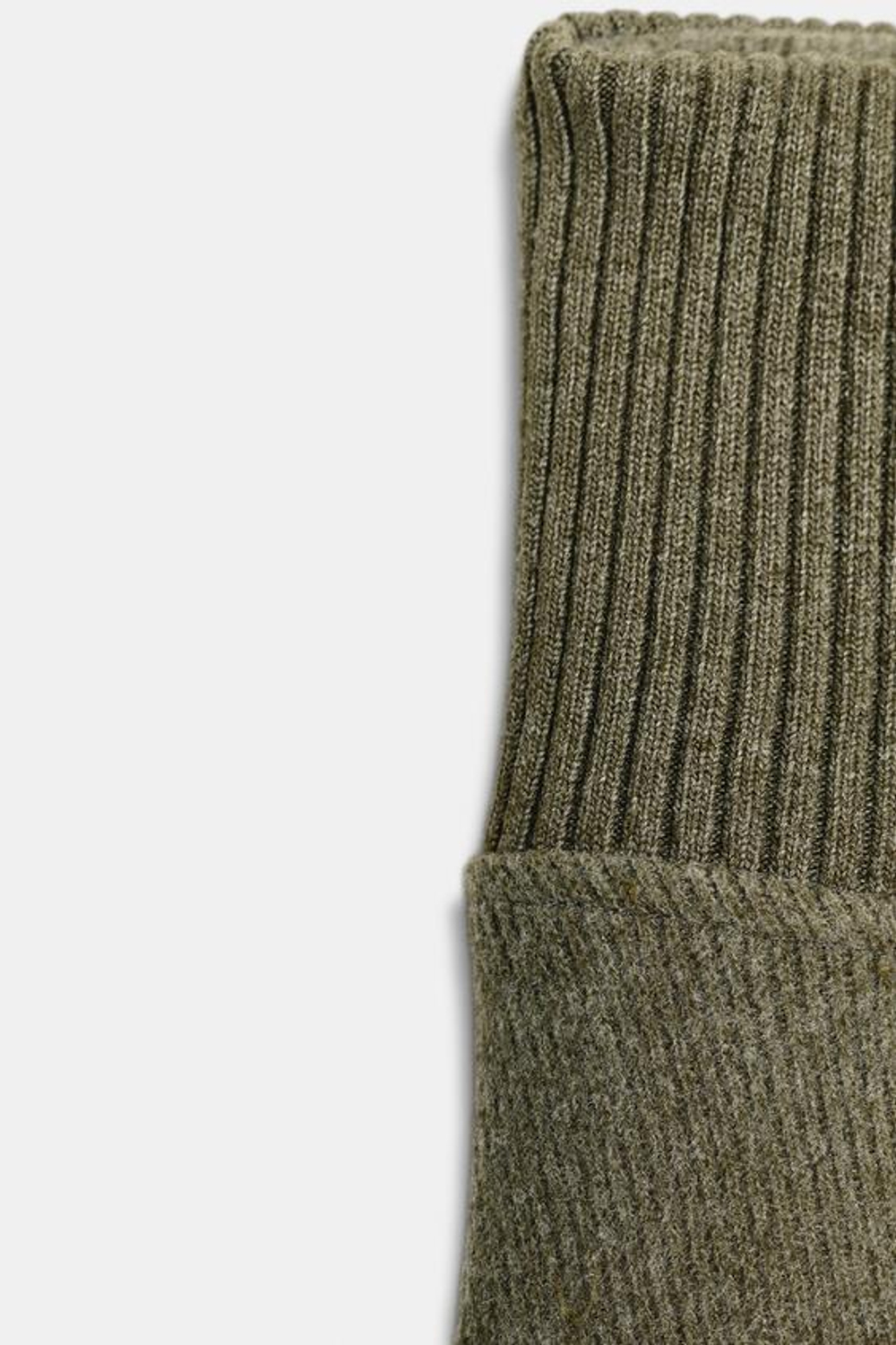 ZARA ЮБКА SOFT КЛЕШЕНОГО КРОЯ, ЗЕЛЕНЫЙ МЕЛАНЖ