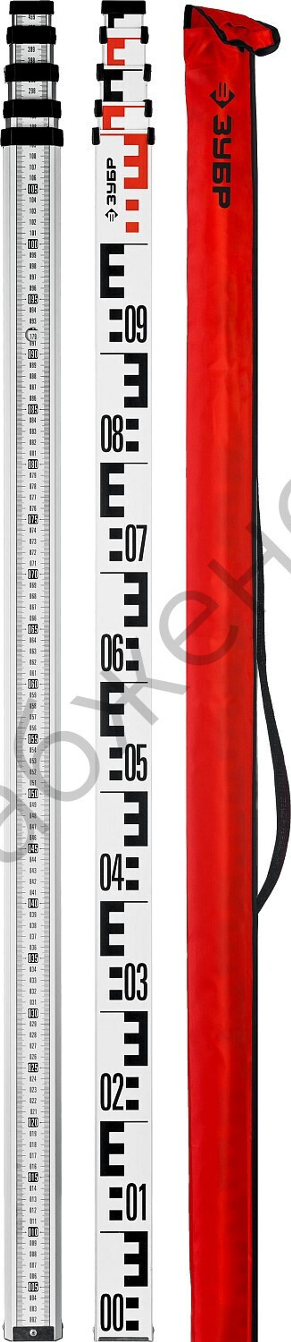 ЗУБР РГ 5, геодезическая рейка (34948-5)