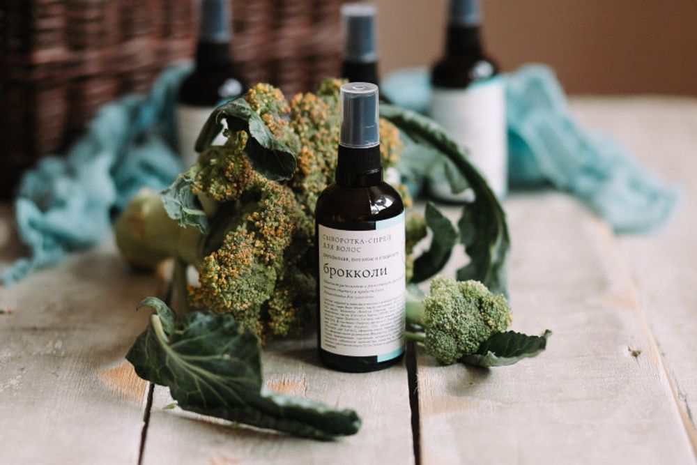 СЫВОРОТКА-СПРЕЙ ДЛЯ ВОЛОС "БРОККОЛИ" 100мл (Краснополянская косметика)