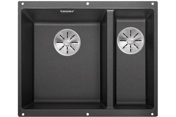 Кухонная мойка Blanco SUBLINE 340/160-F отводная арматура InFino