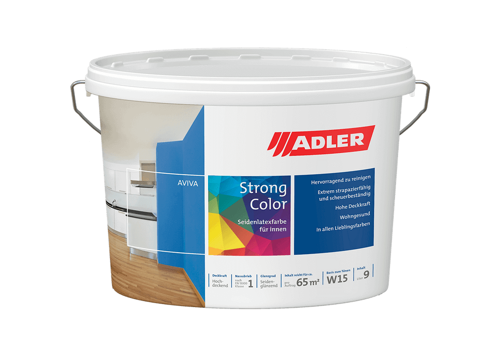 Aviva Strong-Color - моющаяся латексная краска | Adler (Австрия)