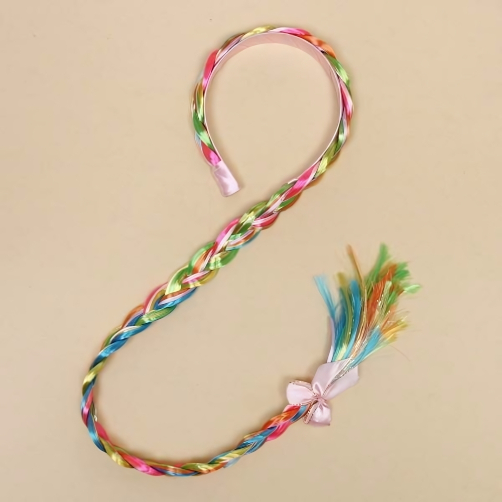 Ободок карнавальный с косой "Волшебство" 75 см.