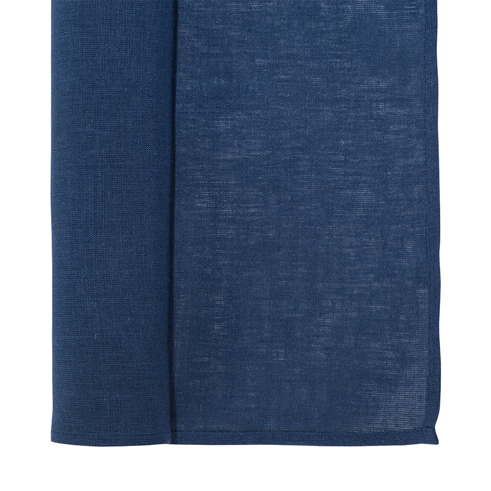 Дорожка на стол из стираного льна синего цвета из коллекции essential, 45х150 см