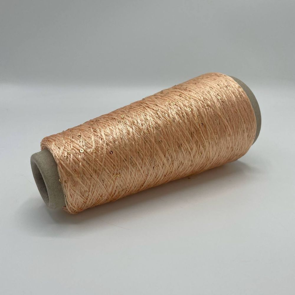 Пряжа с пайетками для вязания  (100 гр на конусе)