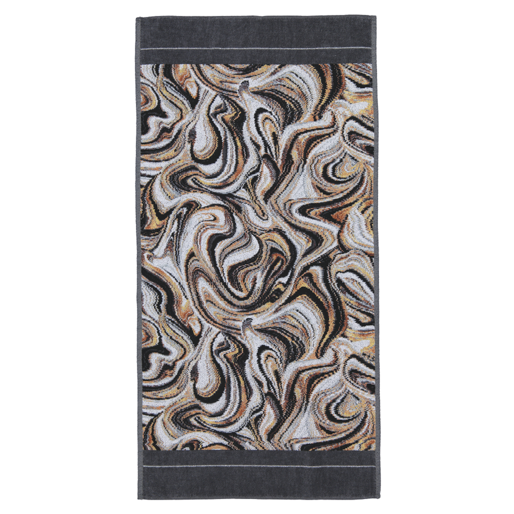 Полотенце 50x100 Feiler Murano Nero 215 slate grey серое сланцевое