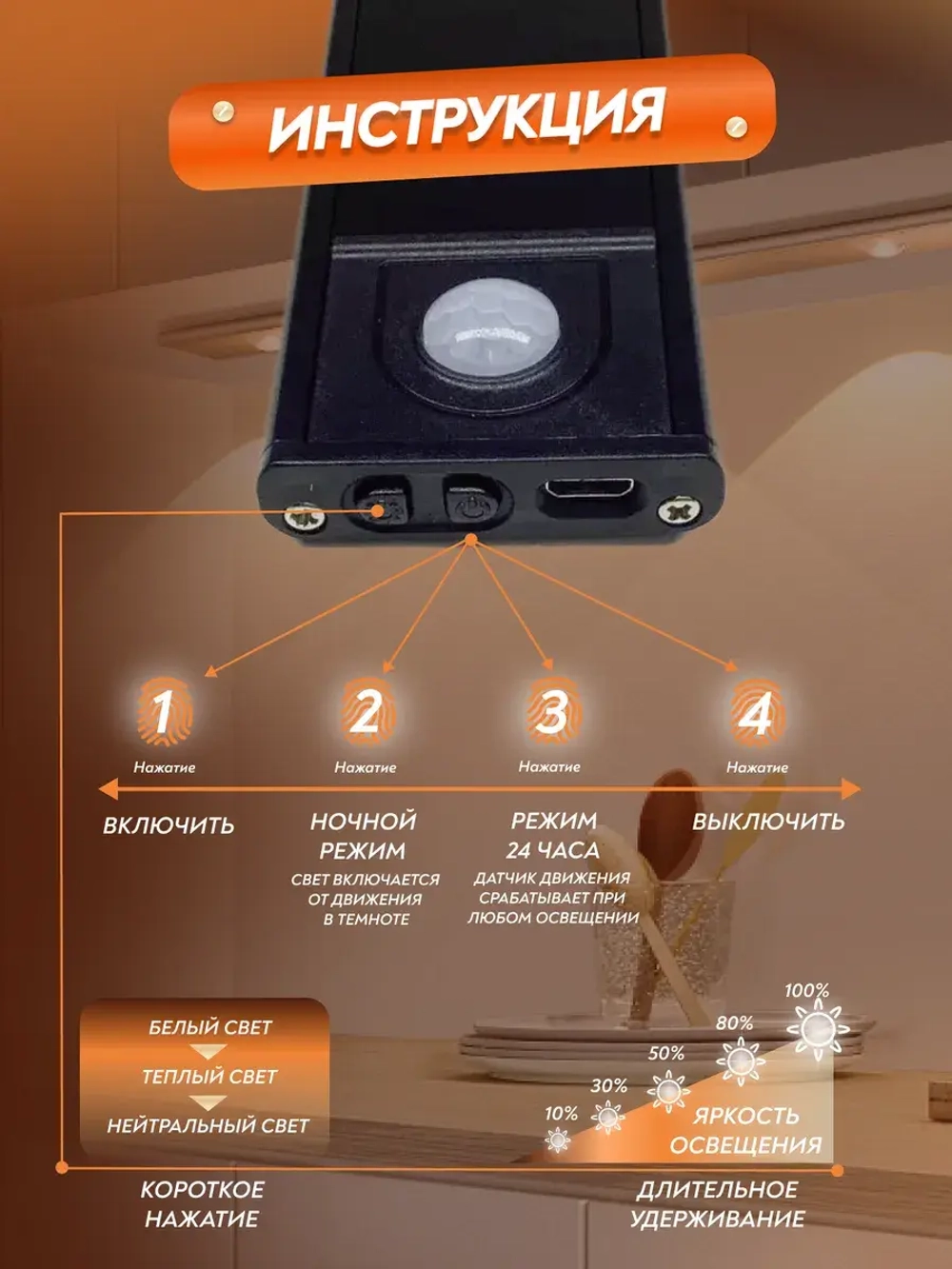 Светильник 30 см потолочный светодиодный