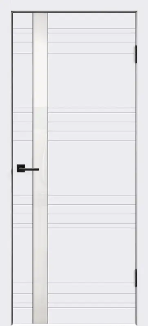 Межкомнатная дверь SCANDI N Z1 Белая эмаль (Белое лакобель)