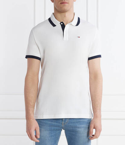 Поло TJM REG SOLID TIPPED Tommy Jeans - белый(DM0DM18313)