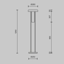 Торшер Maytoni   MOD463FL-L24B3K